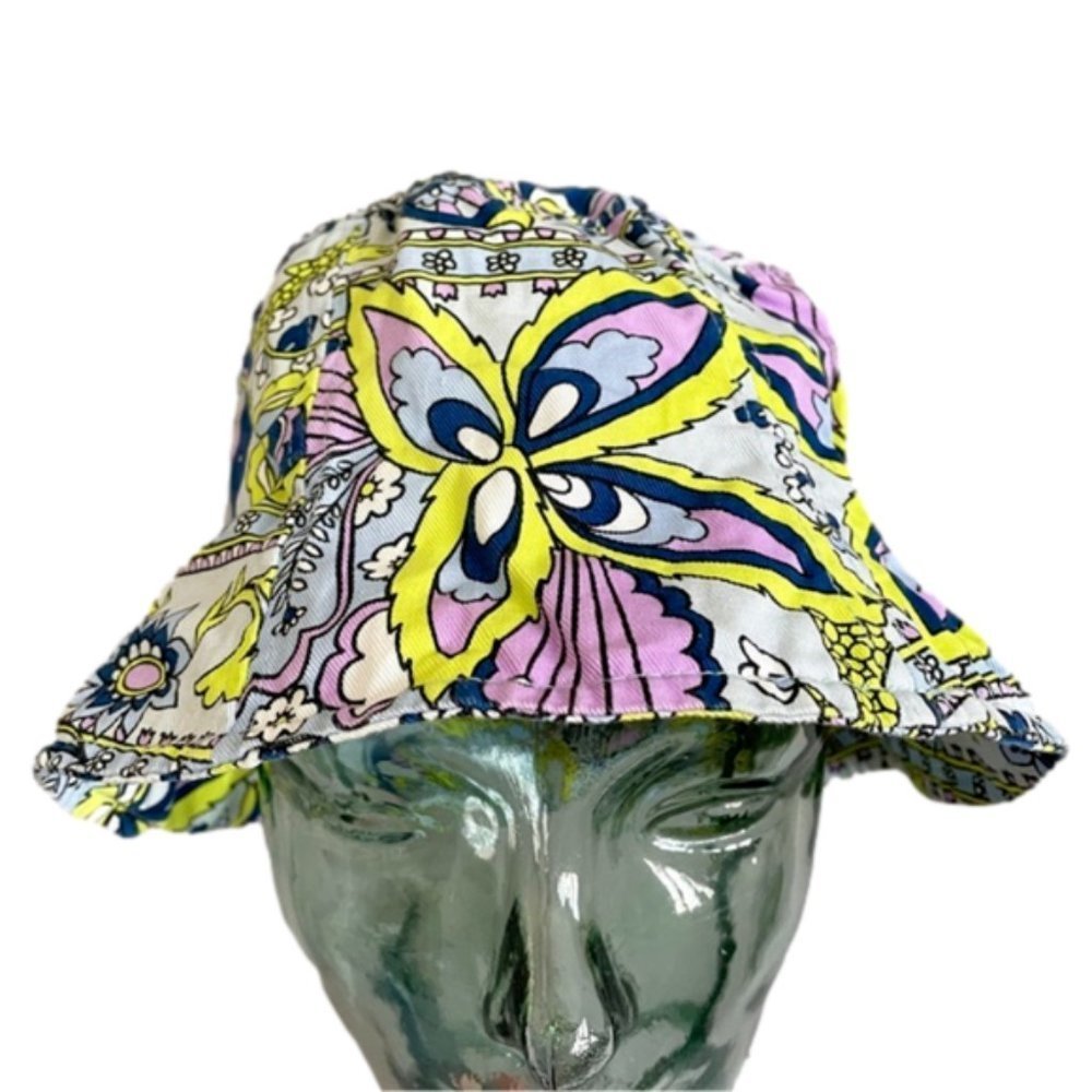 Pucci-Inspired Psychedelic Swirly Paisley Pattern Bucket Hat - O/s - Picture 3 of 6
